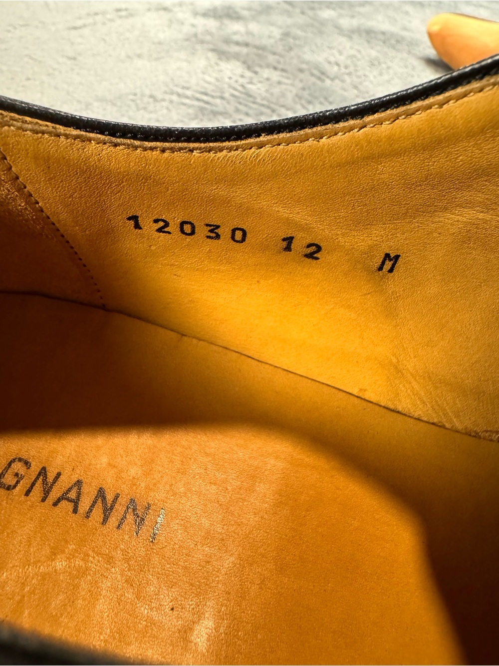 Magnanni Whole Cut Black Leather Dress Shoes - Picture 11 of 13